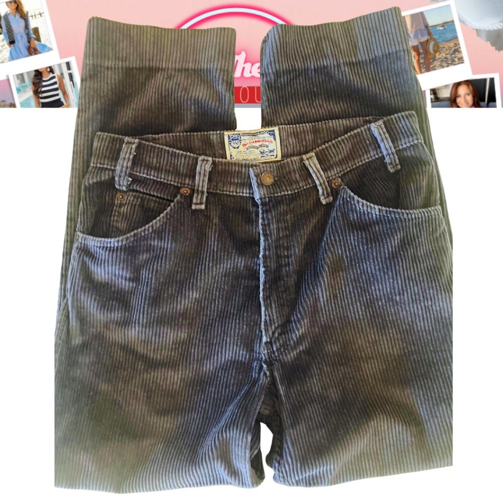 Vintage Levi's 550 Gray Corduroy Pants - Relaxed Fit,  (2013) - 32 x 28 |Hemmed